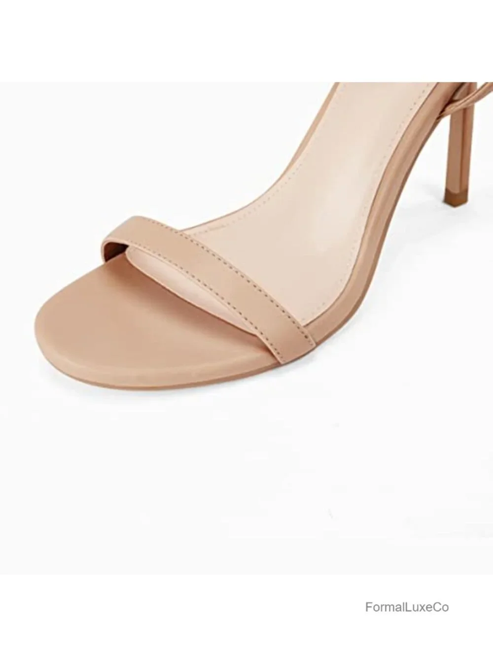 Faux Leather Lace Up Stiletto Heeled Sandals Dress Shoes